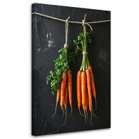 LEINWANDBILD Essen & Trinken 30x45cm - Orange, Textil (30/45cm) - Feeby