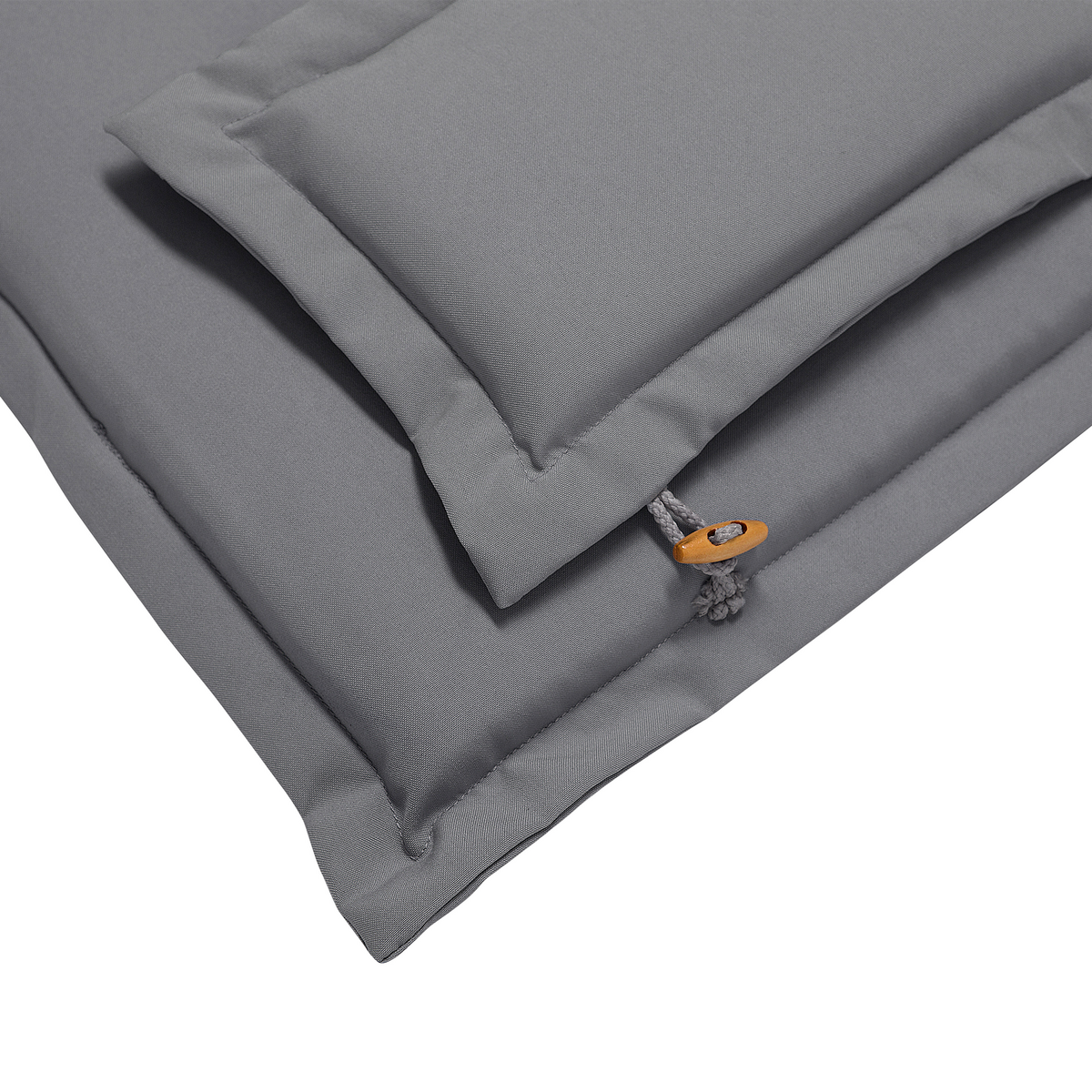 SESSELAUFLAGE Grau Maui - Grau, Textil (40/42/55cm) - Beliani