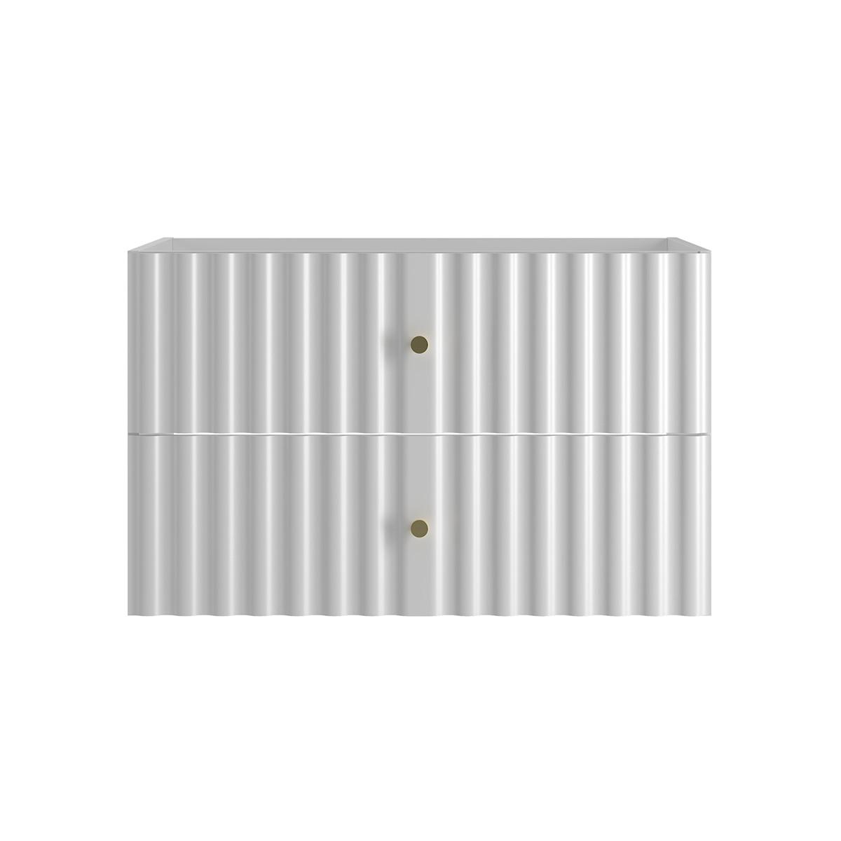 WASCHTISCHUNTERSCHRANK 80cm Izae Weiß - Weiß, Holzwerkstoff (80/50/45.8cm) - Petits-meubles