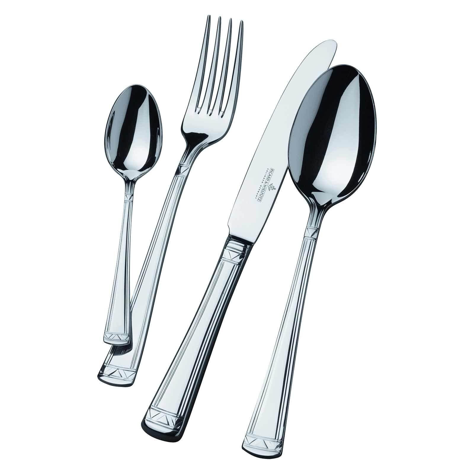 TAFELBESTECK Aradena silber 24-tlg. - Silberfarben, Metall - Picard & Wielpütz