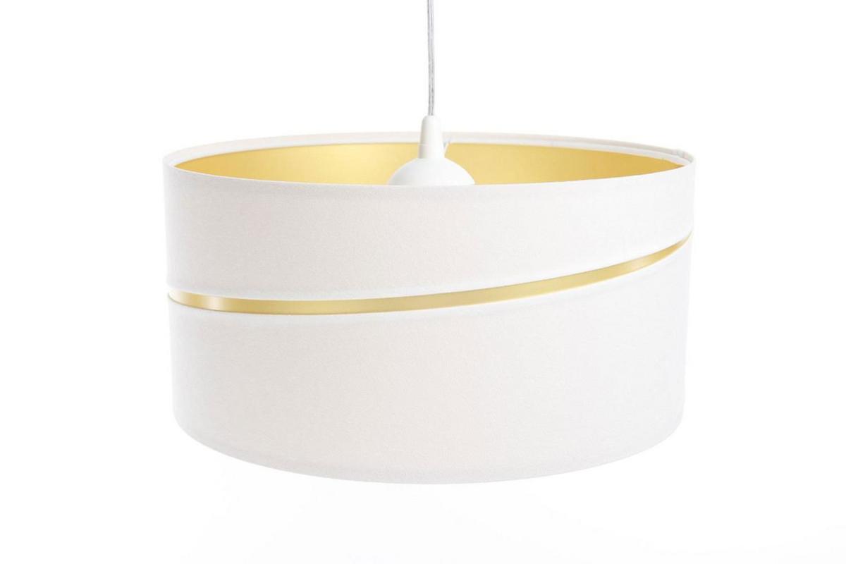 HÄNGELEUCHTE Gold 40/20 cm - Goldfarben/Weiß, Kunststoff (40/0.4/20cm) - ONZENO