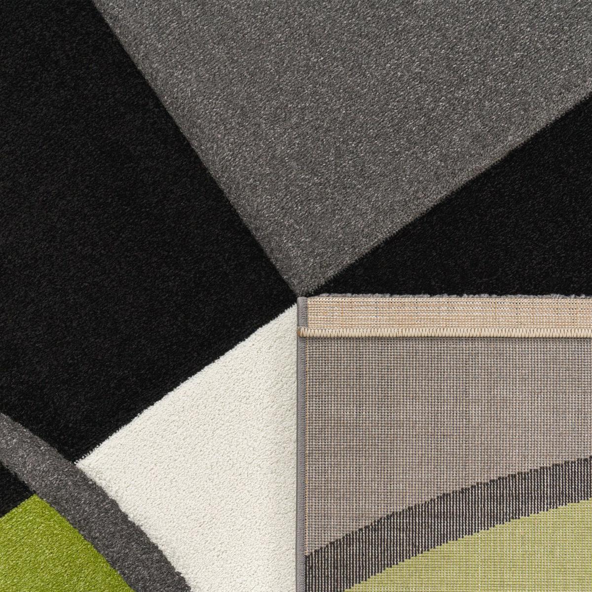 KURZFLORTEPPICH, kariert, Florhöhe 12 mm, Grün, 60 x 110 cm - Grün, Textil (110/60cm) - KADIMA DESIGN