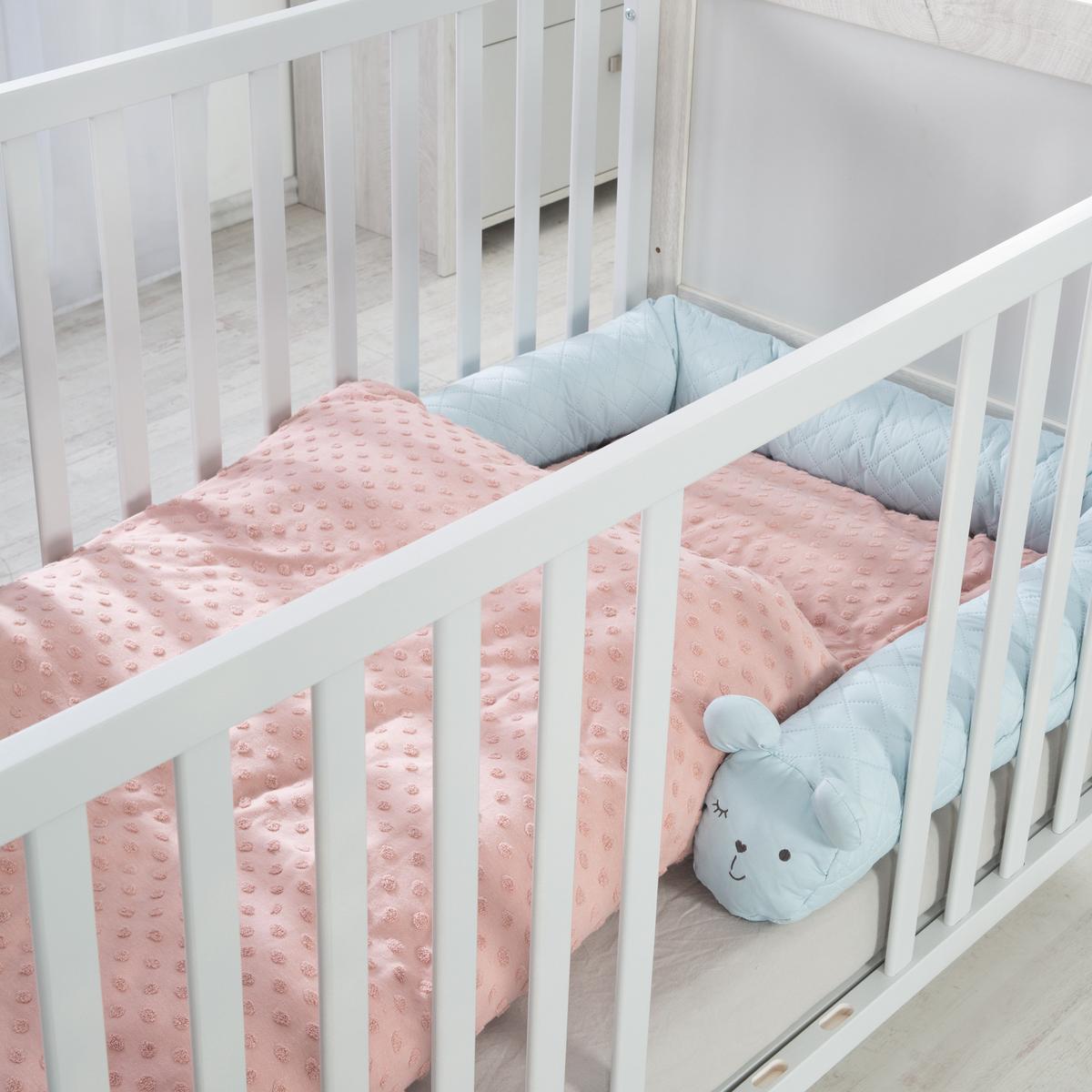 BABYZIMMER-SET Mila 3-teilig - Grau, Holzwerkstoff (135/190/142cm) - Roba