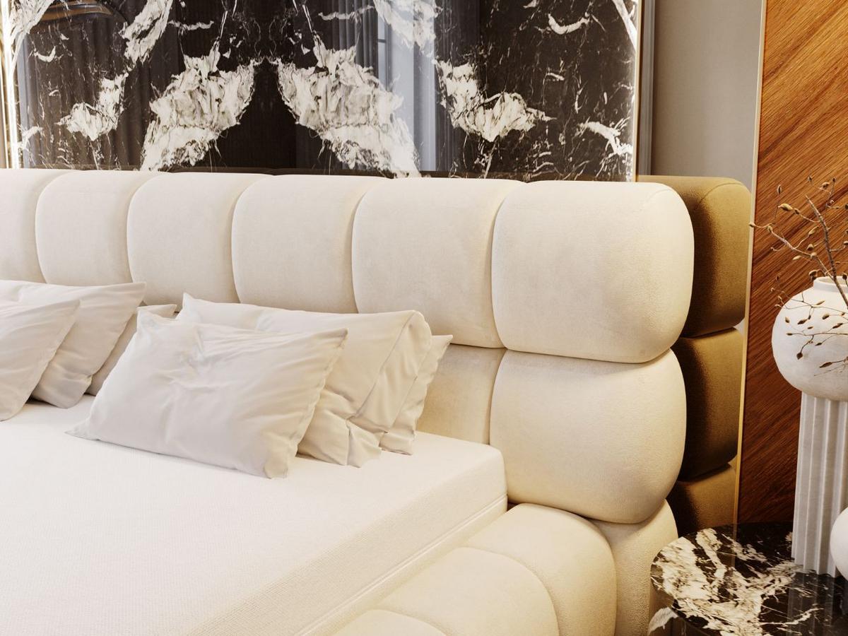 POLSTERBETT Mellow 180x200 Beige - Beige, Textil (180/200cm) - Graingold