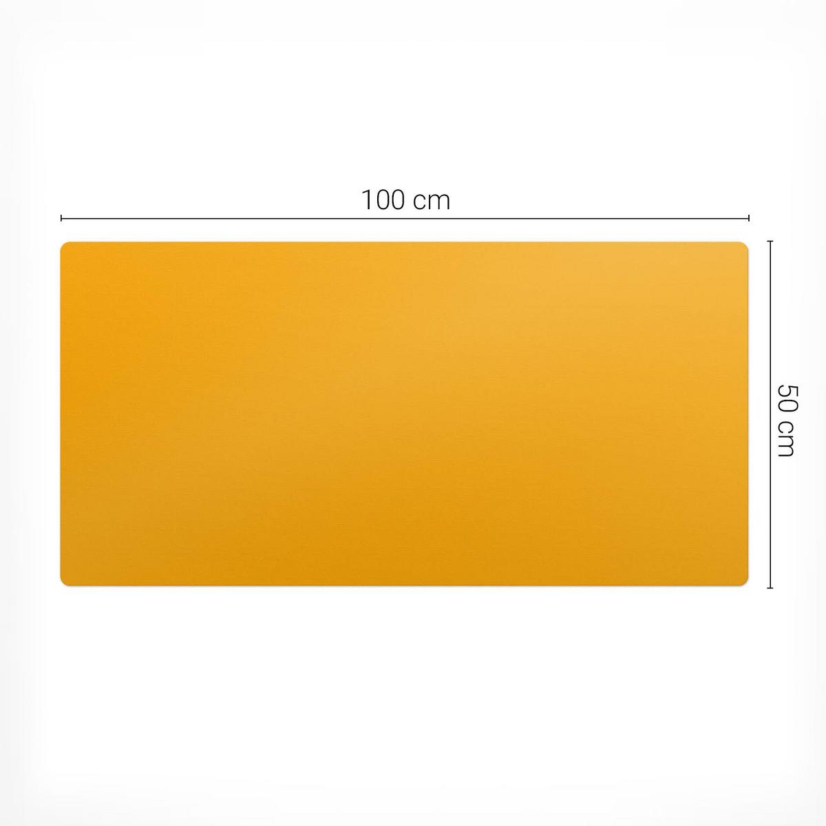 SCHREIBTISCHUNTERLAGE 100x50 cm Orange - Orange, Kunststoff (100/50/1.6cm) - Wallfluent