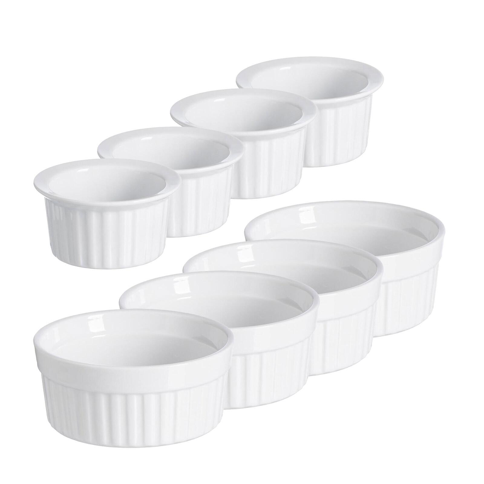 AUFLAUFFORMEN Bianco weiß ø 10 / 11 cm 8-tlg. - Weiß, Keramik (2/2/2cm) - Ritzenhoff Breker