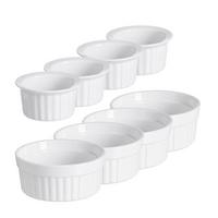 AUFLAUFFORMEN Bianco weiß ø 10 / 11 cm 8-tlg. - Weiß, Keramik (2/2/2cm) - Ritzenhoff Breker