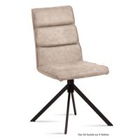 ESSZIMMERSTUHL (8er-Set) Drusy 47x92x60 Schwarz/Natur - Schwarz/Naturfarben, Kunststoff (60/92/47cm) - 58aufmkessel