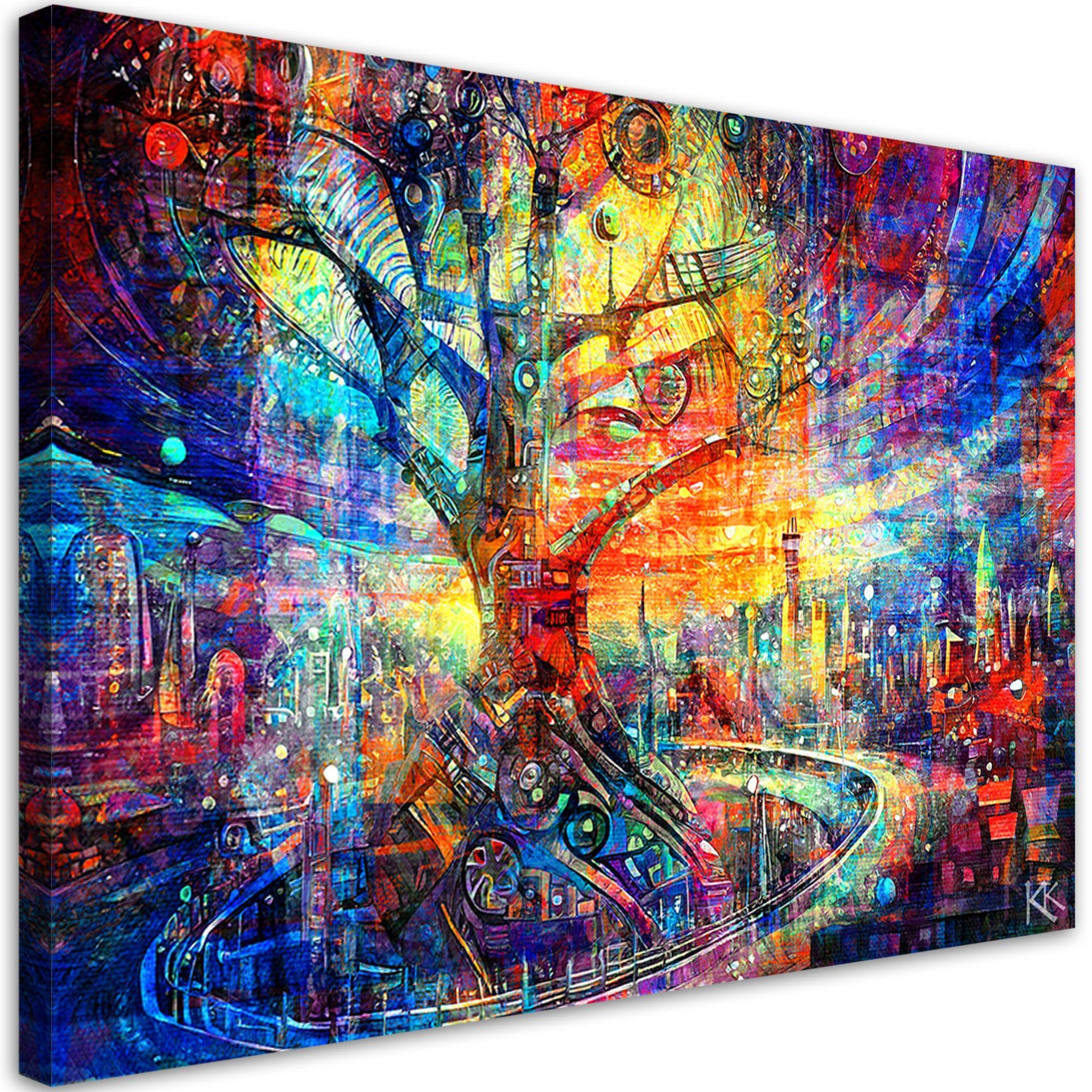 KUNSTDRUCK Lila 60/40 cm - Lila, Textil (60/40cm) - KUNSTLOFT