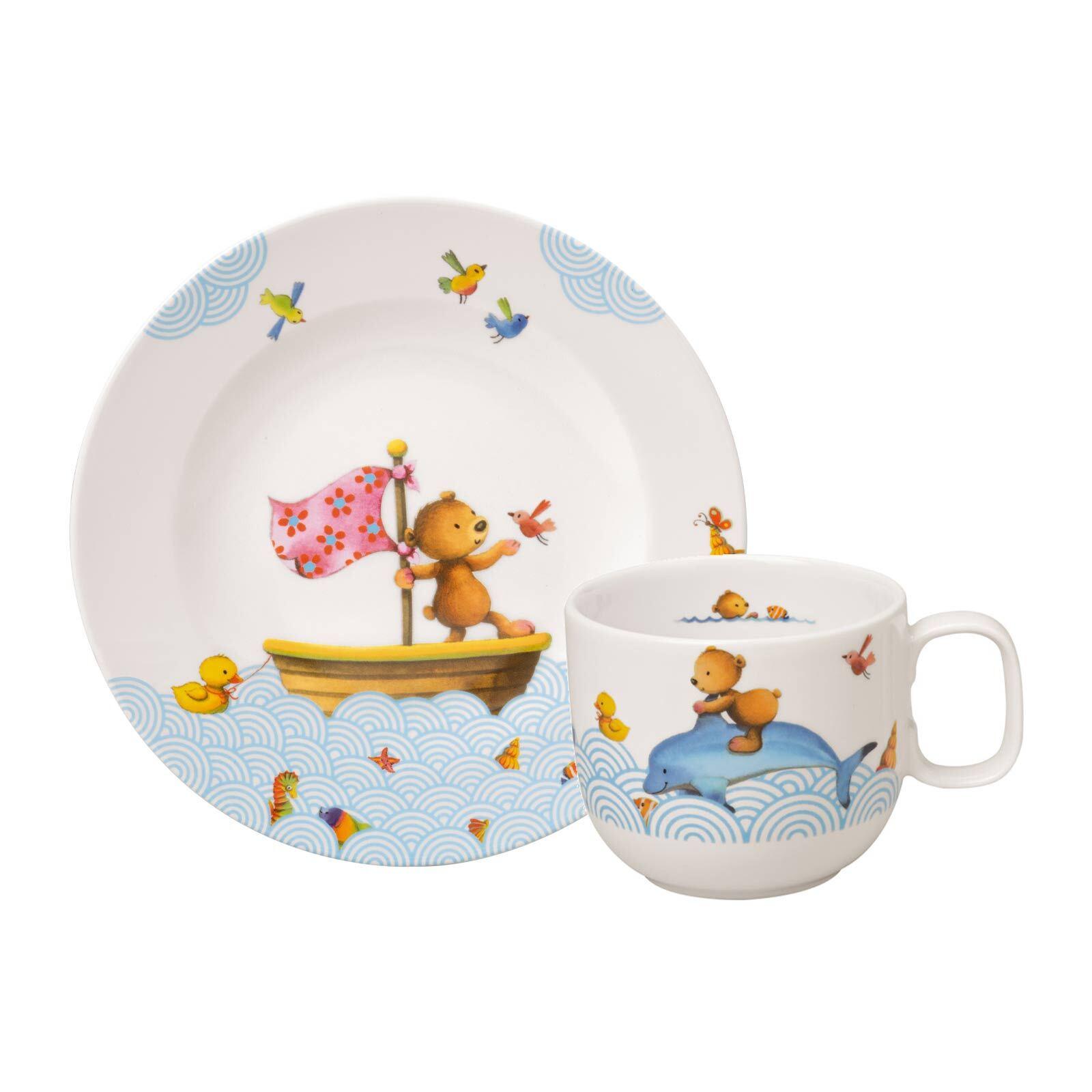 FRÜHSTÜCKSSET Happy as a Bear bunt 2-tlg. - Multicolor, Keramik (2/2/2cm) - Villeroy & Boch