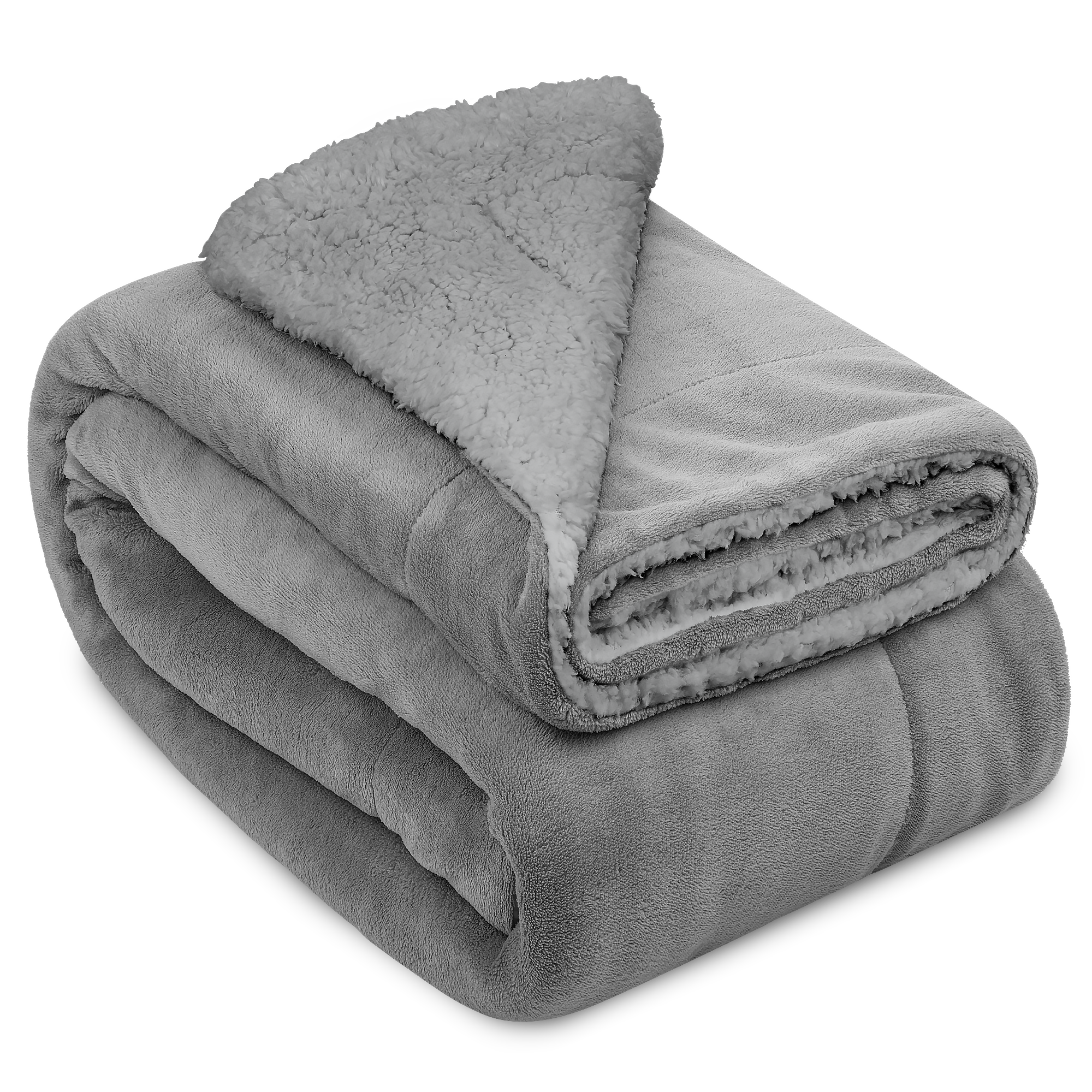 DECKE Alina 220/240 cm Hellgrau/Hellgrau - Grau, Textil (220/240cm) - Beautissu 