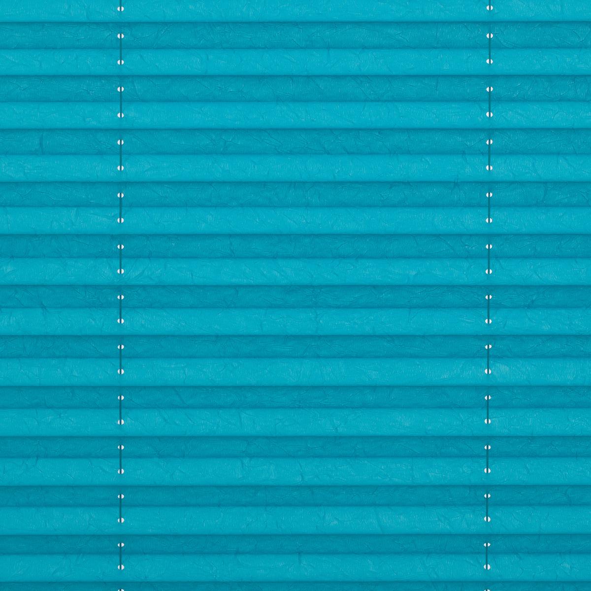 PLISSEE KLEMMFIX, OHNE BOHREN, VERSPANNT - Blau, Kunststoff (80/130cm) - Lichtblick Original