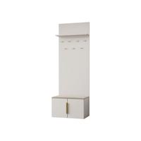 GARDEROBE MIT SITZBANK Kerkin - Sandfarben/Beige, Holzwerkstoff/Kunststoff (70/200/42cm) - MIRJAN24