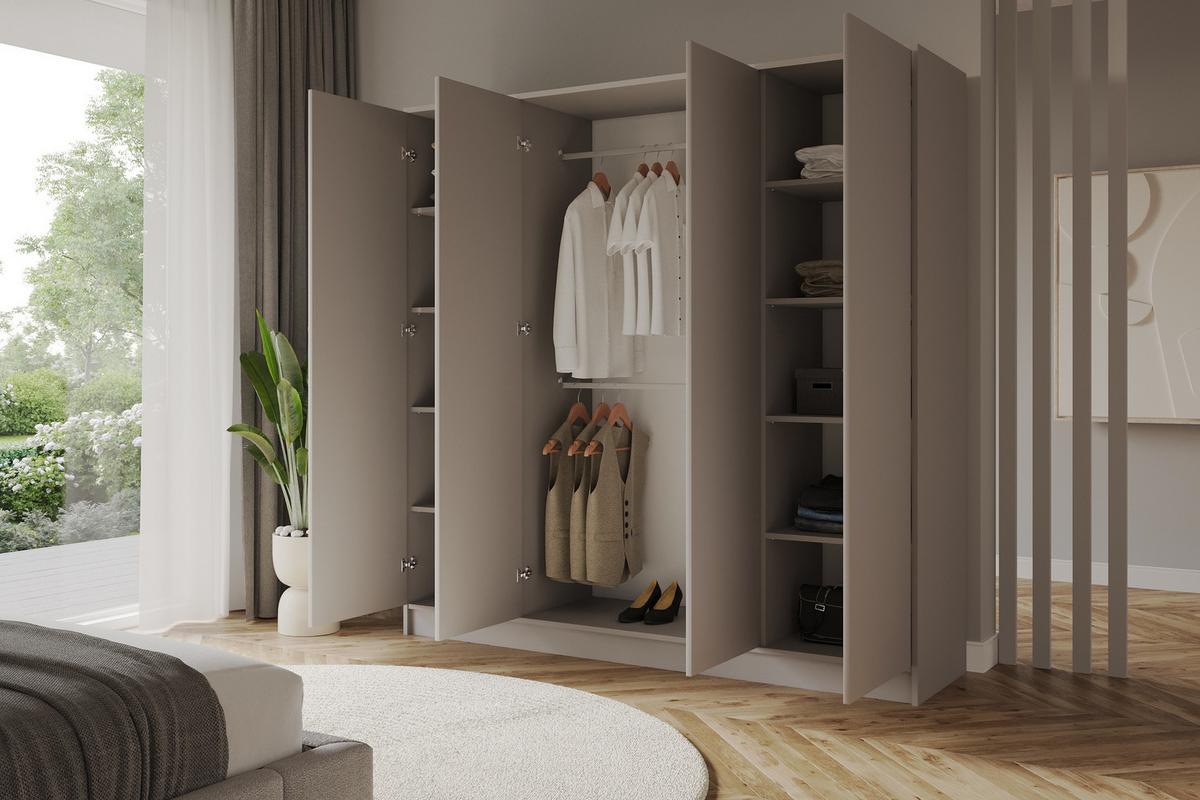 KLEIDERSCHRANK - GALA - 200 - Kaschmir - Kaschmir, Holzwerkstoff (200/200/51cm) - ALTDECOR