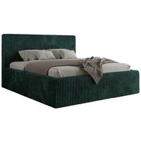 POLSTERBETT TILIANO CLASSIC 200/200 - Dunkelgrün Cord - Multipocket-Matratze - Dunkelgrün, Textil (200/200cm) - MKS
