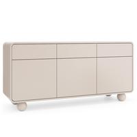 SIDEBOARD TONDO 160/75/39cm mit 3 Schubladen 3 Türen Kaschmir - Kaschmir, Holzwerkstoff (160/75/39cm) - MASSENO