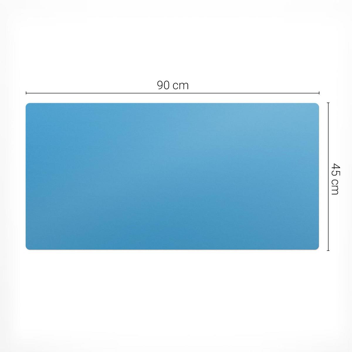 SCHREIBTISCHUNTERLAGE 90x45 cm Blau - Blau, Kunststoff (90/45/1.6cm) - Wallfluent