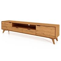 GREG HIFI-SCHRANK Wildeiche - Wildeiche, Holz (220/48/40cm) - byoak