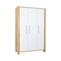 KLEIDERSCHRANK Marlon 130/195/51 cm Oak / Kreideweiß - Weiß/Eiche Artisan, Holzwerkstoff (130/195/51cm) - arthur berndt