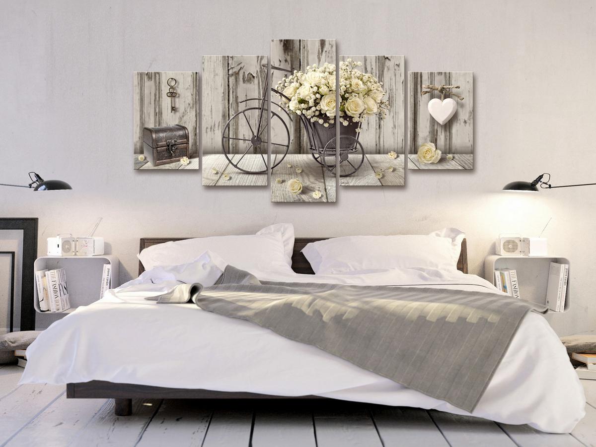KUNSTDRUCK Braun 100/50 cm - Gelb/Braun, Textil (100/50cm) - KUNSTLOFT