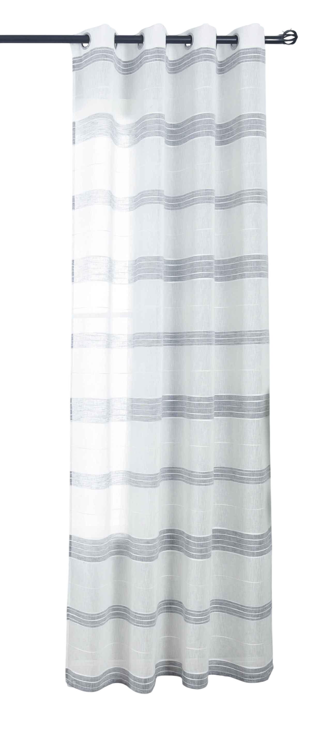VORHANG »Frankfurt« HxB 245x140 cm Grau - Grau, Textil (140/245cm) - Gardinenbox