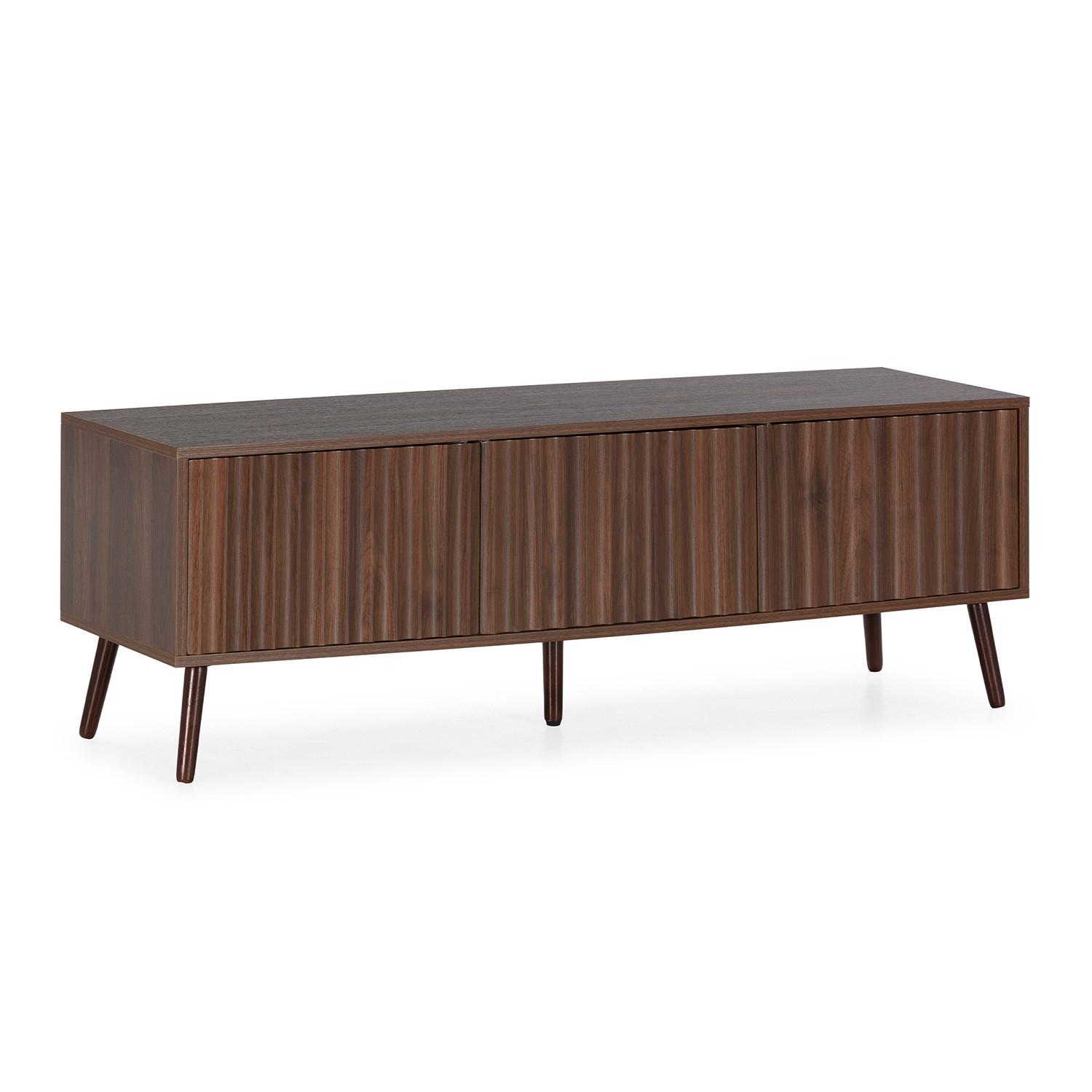 TV-ELEMENT Lluvia 3 Türen, Walnuss-Effekt - Walnussfarben, Holzwerkstoff (130/45/40cm) - VS Venta-stock