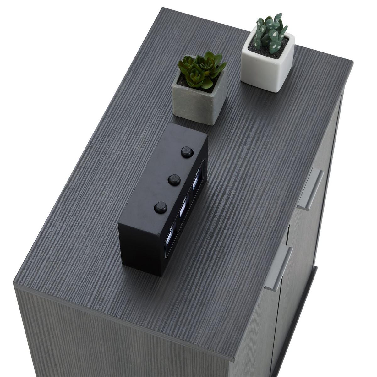 SCHUHSCHRANK LENNIS Esche grau - Eschefarben, Holzwerkstoff (60/70/35cm) - CARO-Möbel