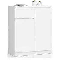 KOMMODE Weiß 99/80/40 - Weiß, Holzwerkstoff (80/99/40cm) - RAUMHIRSCH FURNITURE