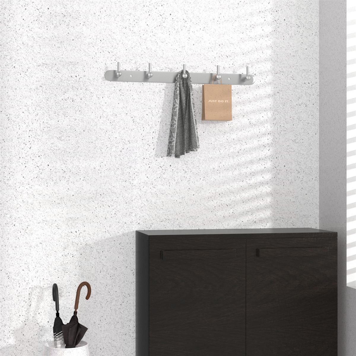 HAKENLEISTE 38.1/4.2/4.2 cm - Silberfarben, Metall (4.2/4.2/38.1cm) - Intirilife