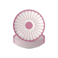 KAFFEEUNTERTASSEN Fleur Couleur Cassis ø 14,8 cm 6er Set - Pink, Keramik (14.8cm) - Villeroy & Boch