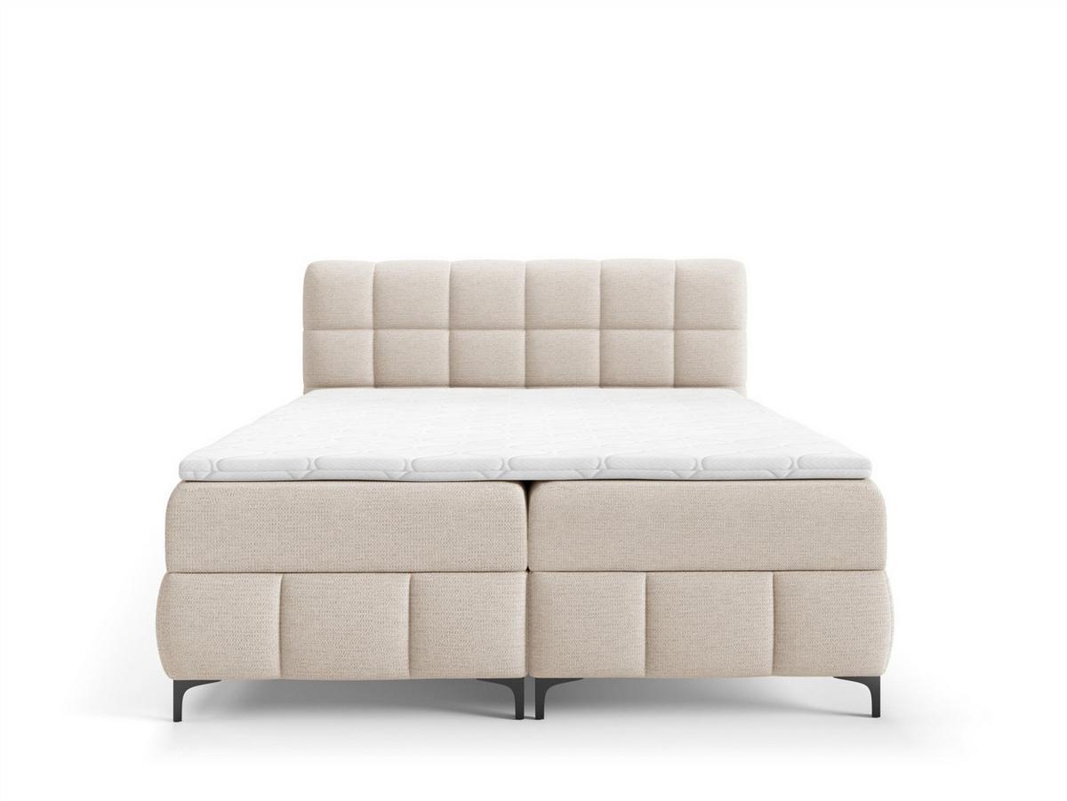BOXBETT Sophie In Aragon - Creme, Holzwerkstoff/Textil (180/200cm) - Fun Möbel