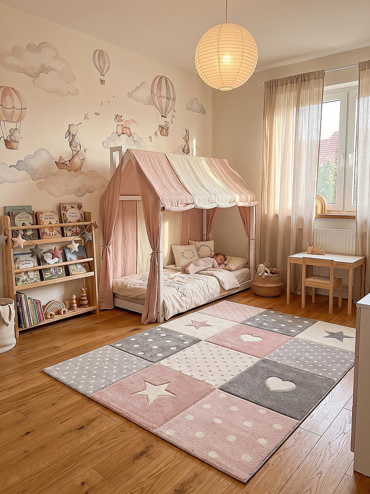 SPIELTEPPICH IDRO Patchwork Polypropylen Pink 80 x 150 cm - Rosa, Textil (80/150cm) - KADIMA DESIGN