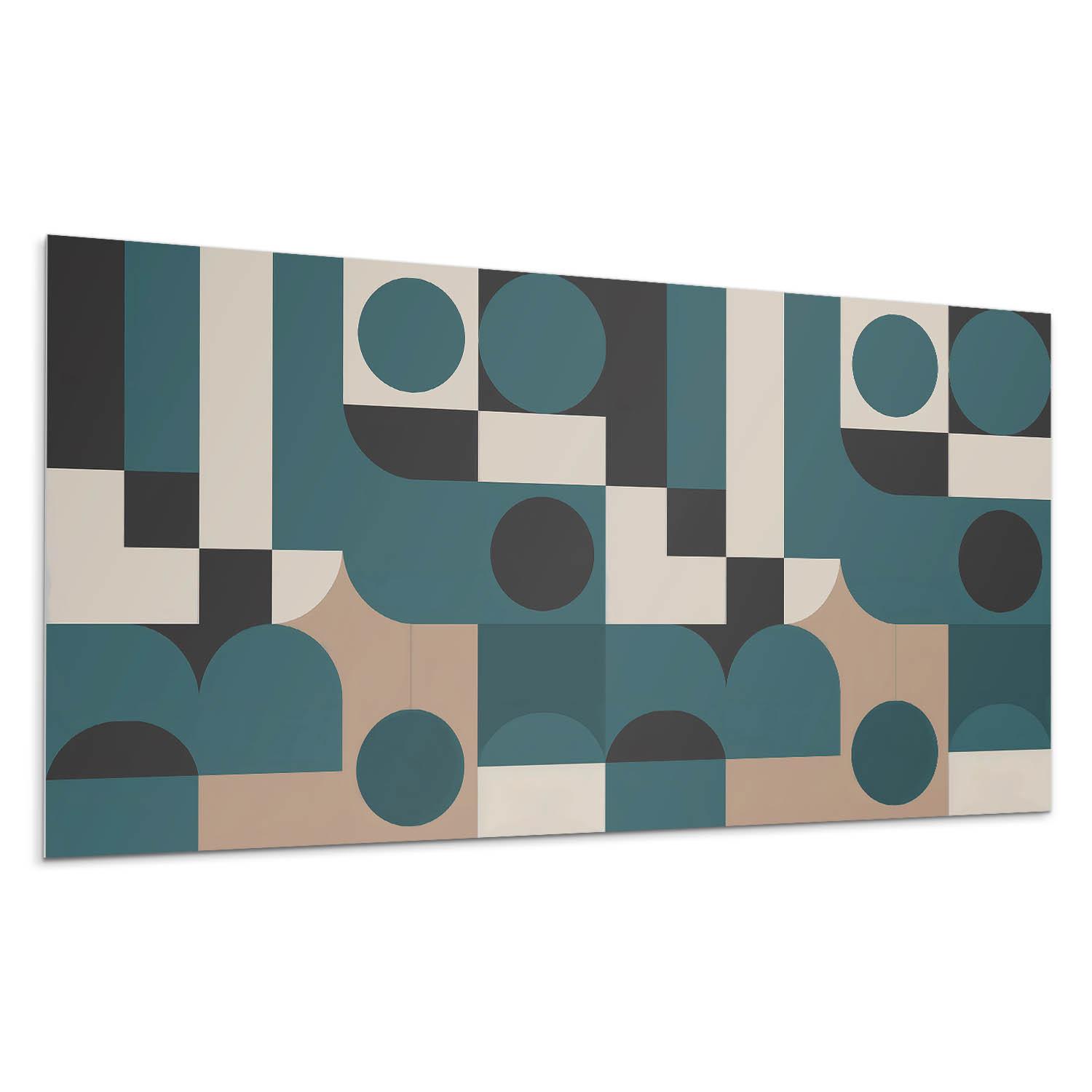 WANDPANEEL 6x 60x30 cm selbstklebend Modula - Türkis, Kunststoff (30/1.6/60cm) - Wallfluent