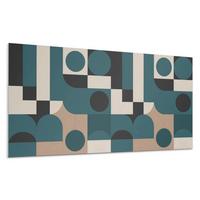 WANDPANEEL 6x 60x30 cm selbstklebend Modula - Türkis, Kunststoff (30/1.6/60cm) - Wallfluent