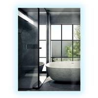 LED-SPIEGEL 80x60 cm Rechteckig Kaltweiß 6000K - Transparent, Glas (60/80/0.4cm) - Wallfluent
