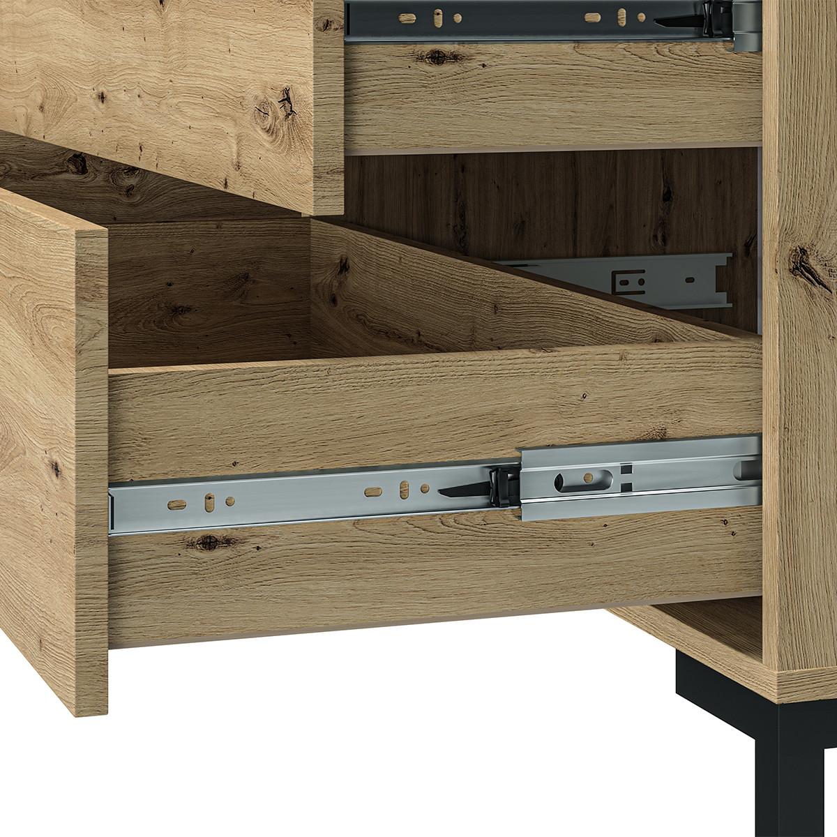SIDEBOARD Liora Holz - Braun, Holzwerkstoff (159/83/40cm) - Petits-meubles