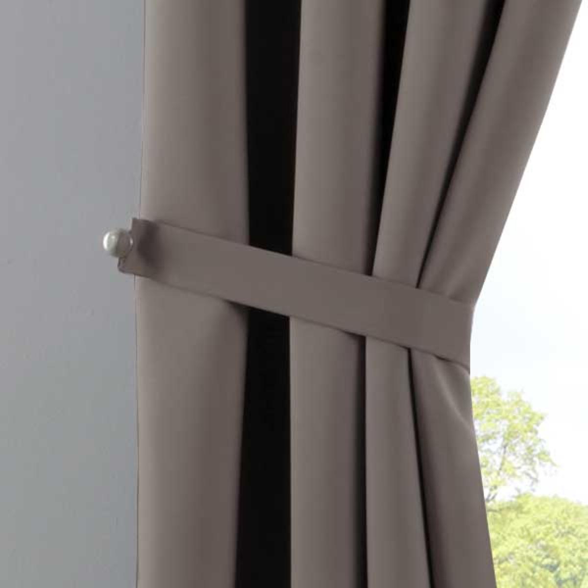 VORHANG »NEW YORK« HxB 245x295 cm Taupe - Taupe, Textil (295/245cm) - Gardinenbox