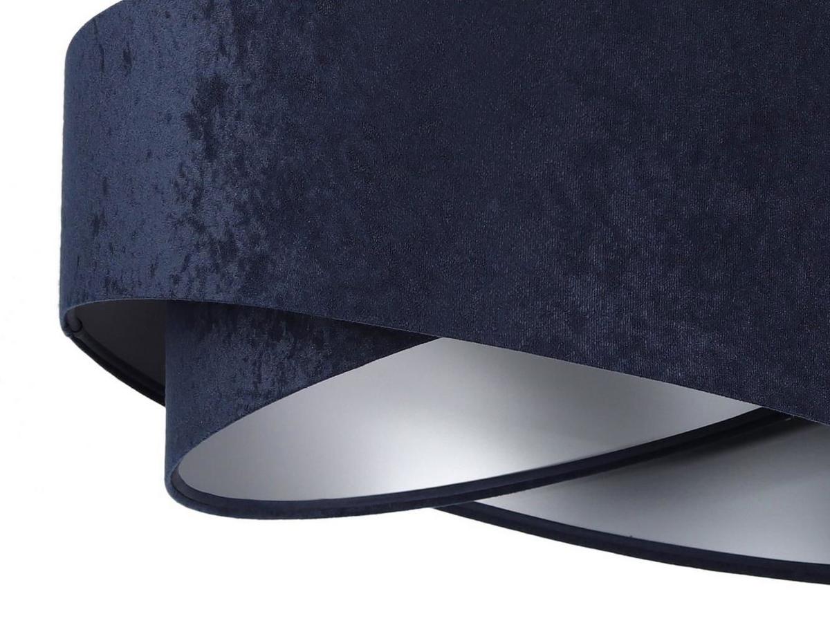 HÄNGELEUCHTE Blau 50/23 cm - Silberfarben, Kunststoff (50/1.3/23cm) - ONZENO