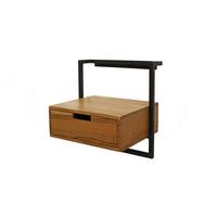 NACHTTISCH AIDY Holz Akazie - Zwetschgeholzfarben, Holz (44/45/35cm) - KAWOLA