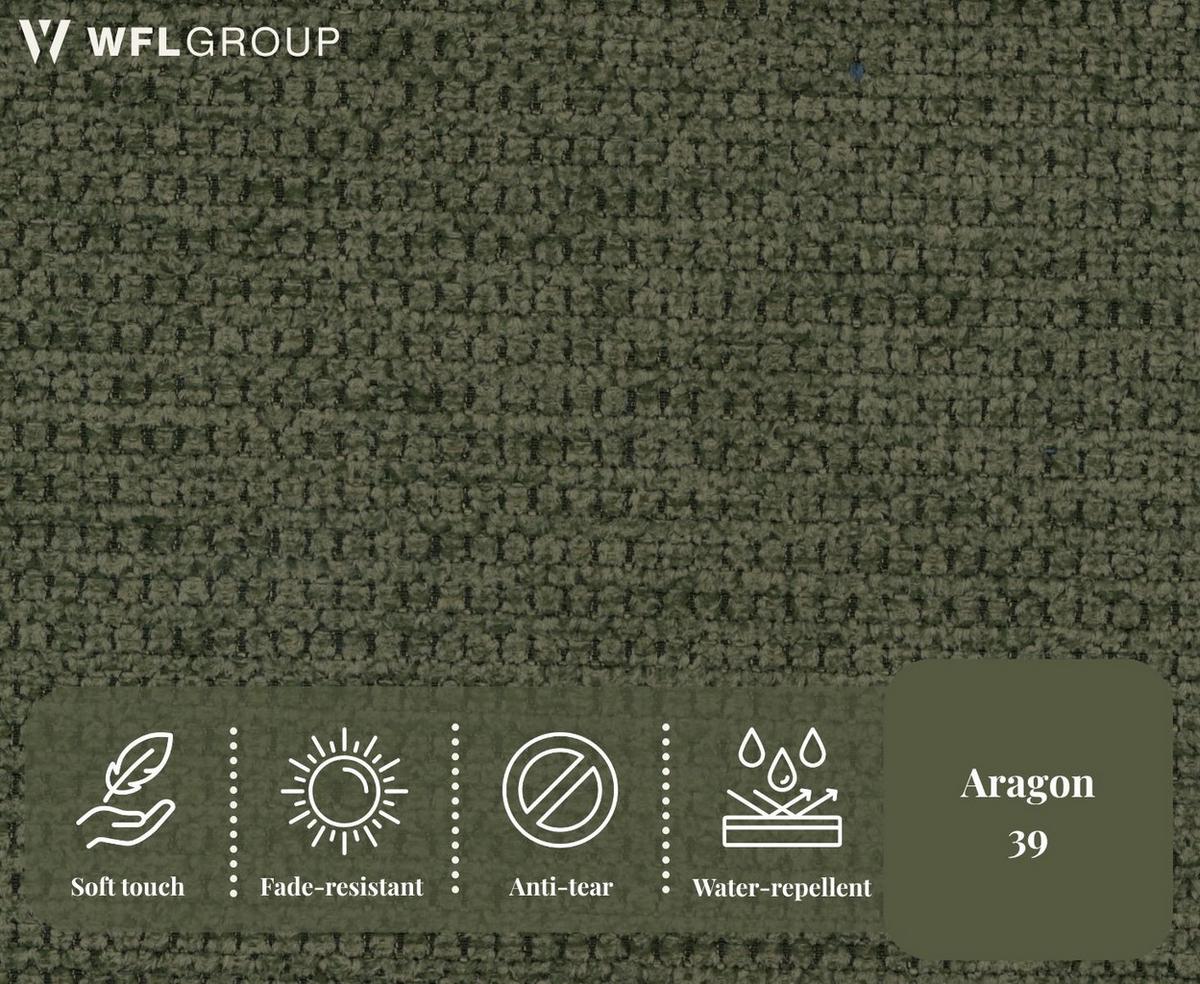 BOXBETT Calio Rise mit Bettkasten, Grün Chenille 140x200 cm – inkl. H4 Taschenfederkern Matratze & Foam Topper - Creme/Schwarz, Holz/Holzwerkstoff (140/200cm) - WFL GROUP