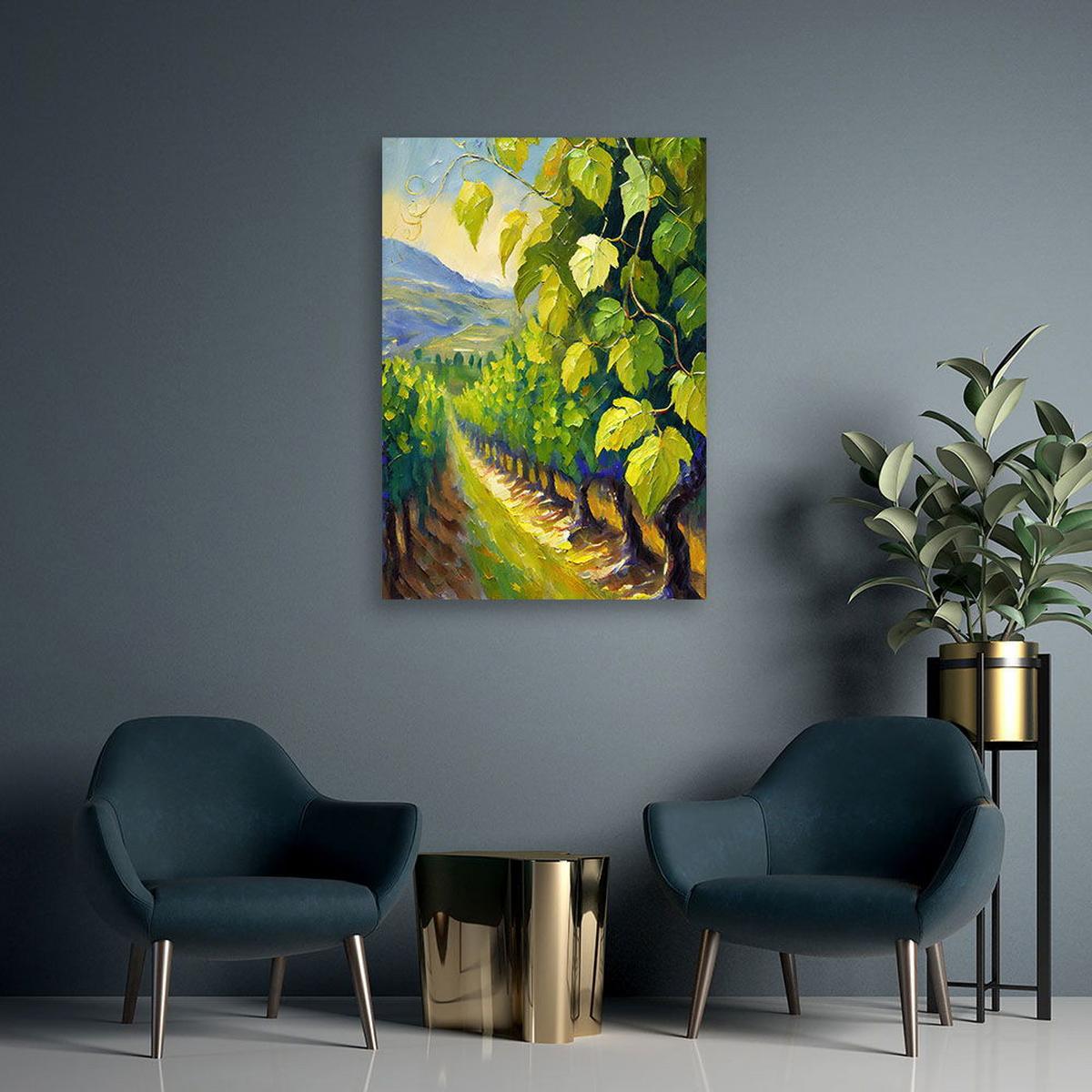KUNSTDRUCK Grün 40/60 cm - Grün, Textil (40/60cm) - KUNSTLOFT