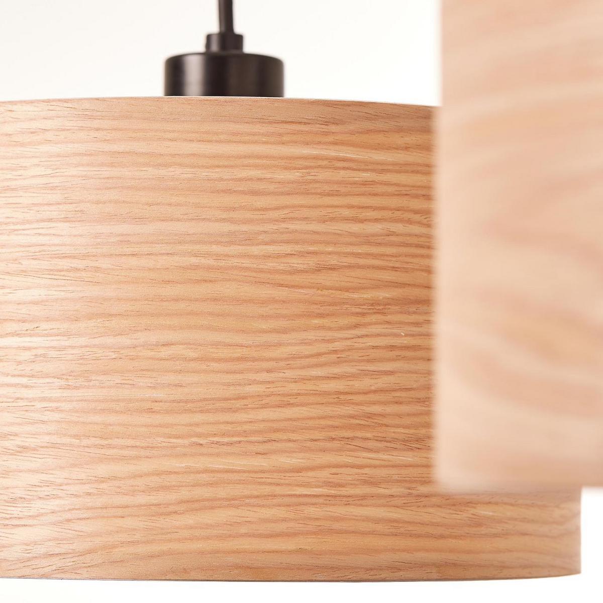 PENDELLEUCHTE Romm 99491/76 - Schwarz, Holz (25/110/120cm) - Brilliant