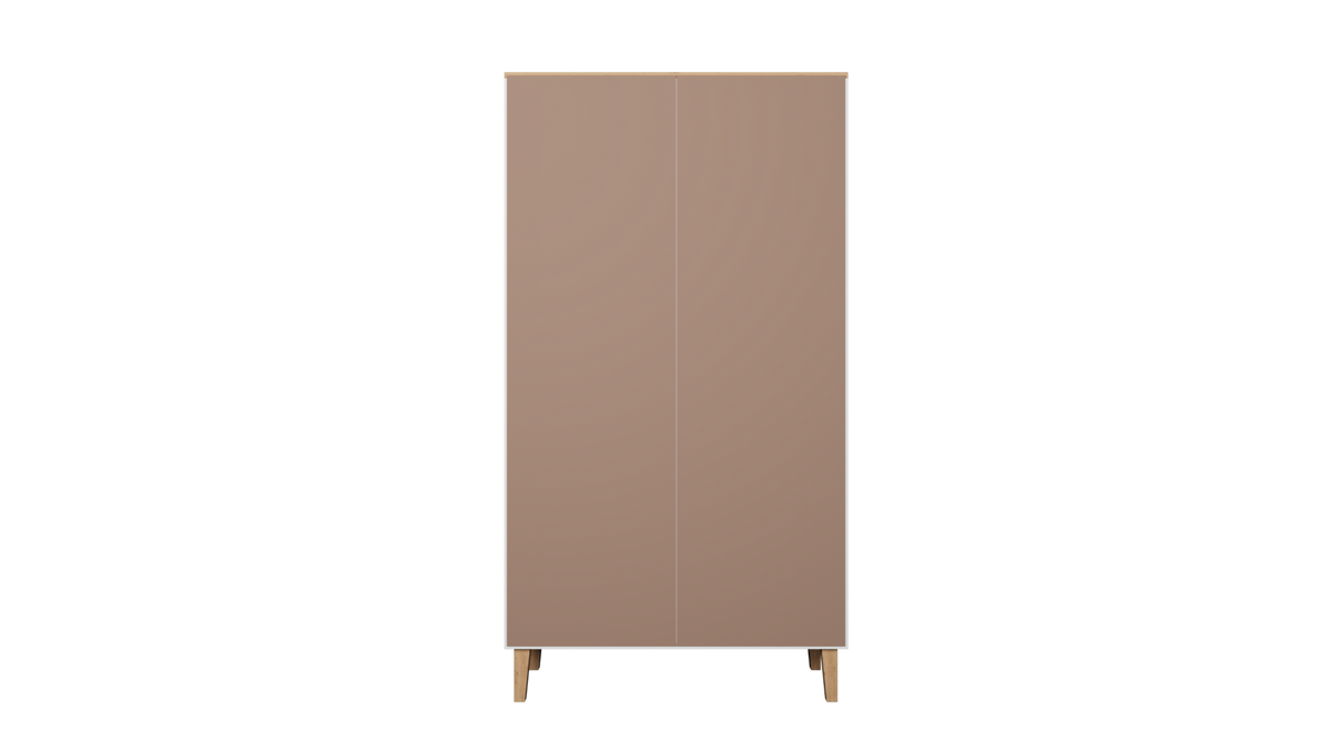 DREHTÜRENSCHRANK Denver - Weiß, Holzwerkstoff (100/184/55cm) - RAUMHIRSCH FURNITURE