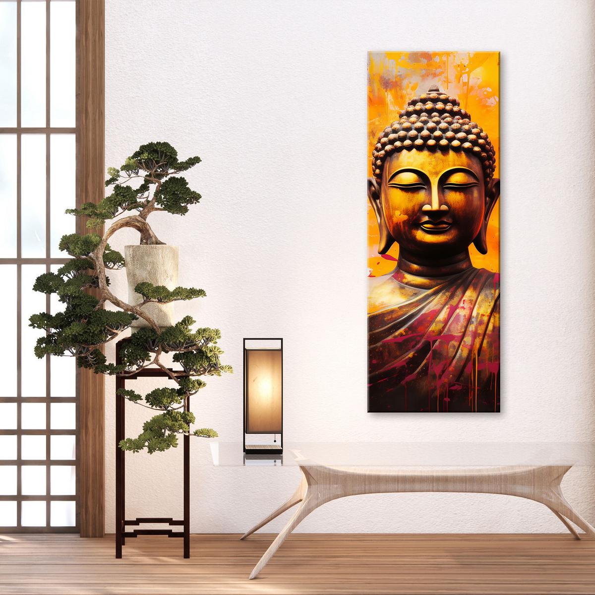 KUNSTDRUCK Gelb 30/90 cm - Gelb, Textil (30/90cm) - KUNSTLOFT