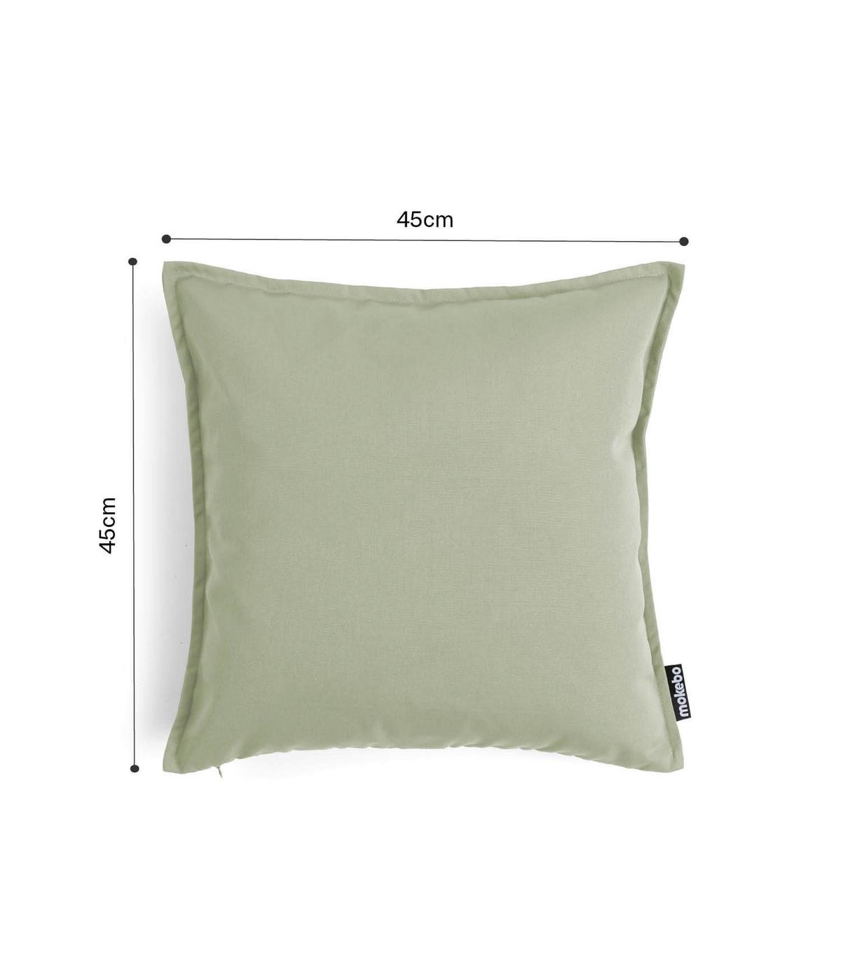 KISSENHÜLLE Die Auszeit - Hellgrün, Textil (45/1.5cm) - Mokebo