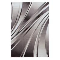 KURZFLORTEPPICH DRAU, mit abstraktem Wellenmuster, Braun, 120 x 170 cm - Braun, Textil (120/170cm) - KADIMA DESIGN
