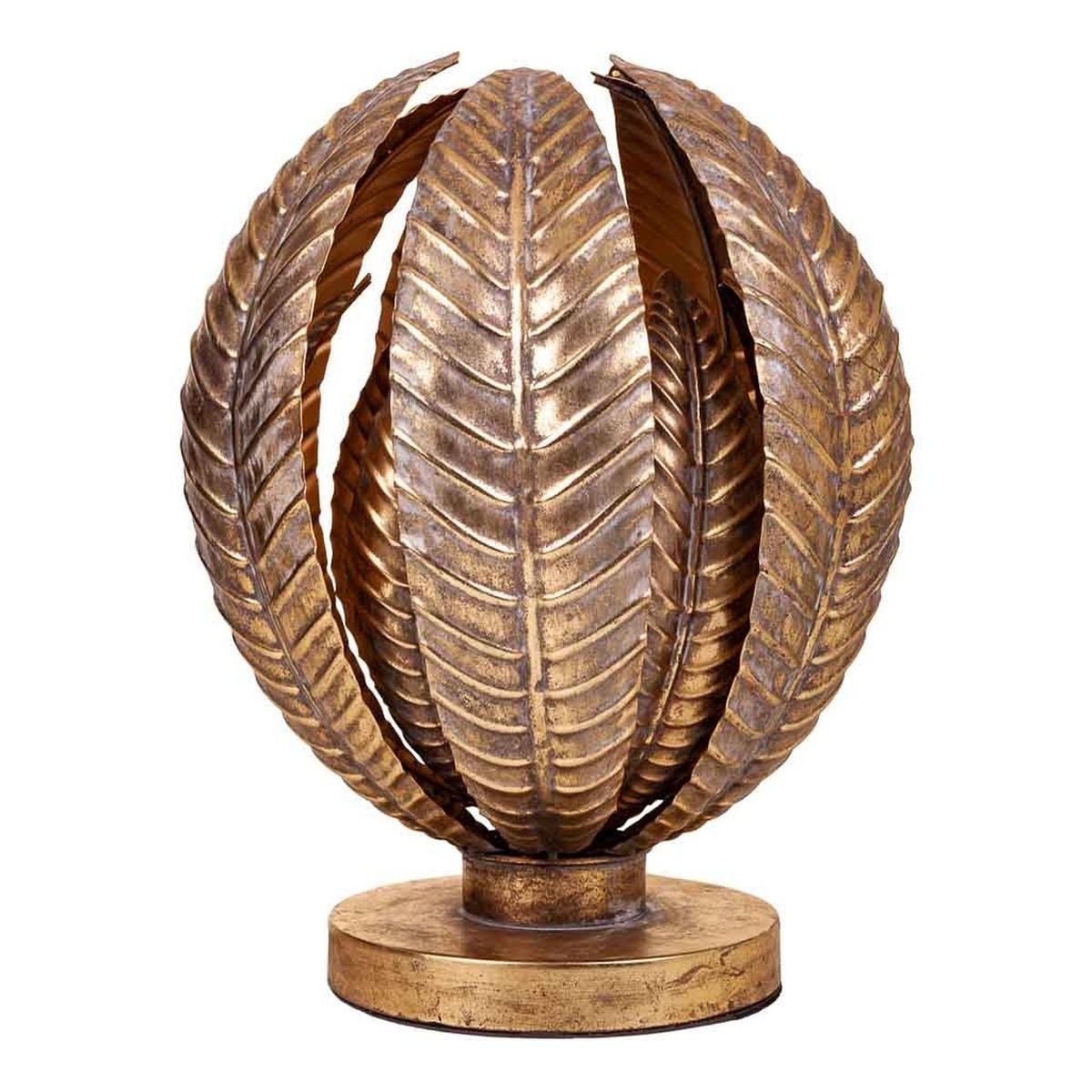 LAMPE aus Metall, golden, 35x40cm - Goldfarben, Metall (35/35/39.5cm) - Wanderlust