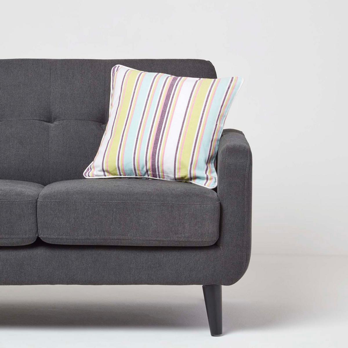 KISSENHÜLLE Osaka 45/45 cm, gestreift - Multicolor, Textil (45/45cm) - Homescapes