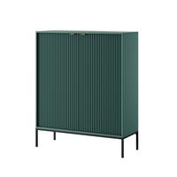 HIGHBOARD STELLARE 104/125/39 cm mit 2 Türen Hellgrün - Hellgrün, Holzwerkstoff (104/125/39cm) - MASSENO