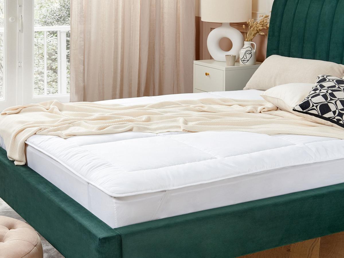 MATRATZENTOPPER 140/200 cm Aizkorri - Weiß, Textil (140/200cm) - Beliani